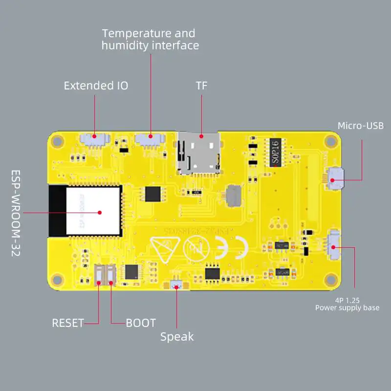 Home Automation Arduino - ESP32-3248S035 3,5 inch slimme LCD-displaymodule 320x480
